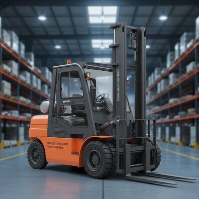 Box Type Inner outer Mast counterbalance forklift overall size 7200x2550x3460mm heavy duty lifting vehicle for warehouse