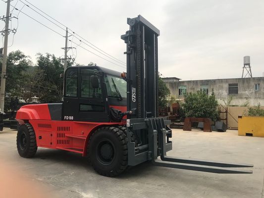 De Diesel van de containerlift stelde 16 Ton Heavy Lift Forklift For Vrachtwagen in werking