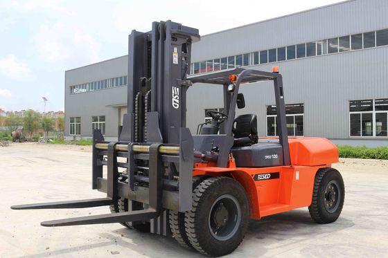 Op zwaar werk berekende Drijfaxle diesel forklift truck rated-Lading 10 Ton