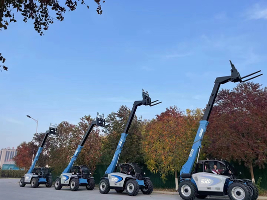 3 ton telescopische vorkheftrucklader 7m 14m 17m met CUMMINS-dieselmotor