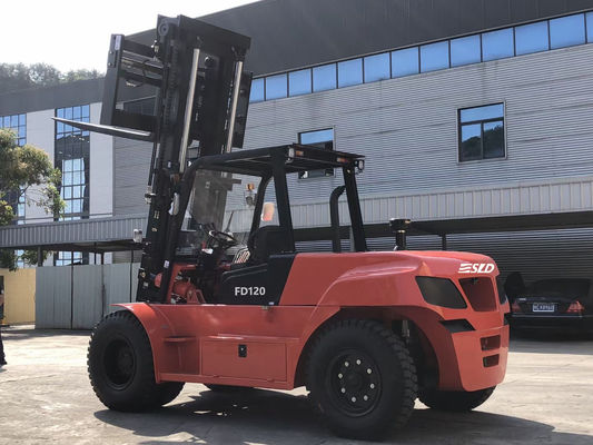 FD120 12 ton Diesel zware vorkheftruck Cummins Motor 3,5 g Masten Staalindustrie