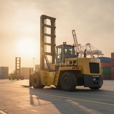 FD300 30 ton Diesel zware vorkheftruck Yuchai Motor 5,5 g Mast Container Handling