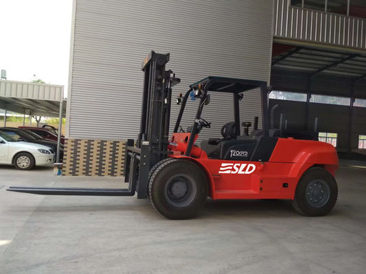 De Mast die van FD120 3000mm 12000kgs 12 Ton Heavy Fork Lift Truck opheffen