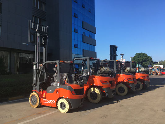 3m Front Double Tyre 5T 6T 7 Ton Dubbele de Brandstofvorkheftruck van 16000 pond
