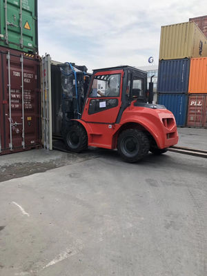 3000mm 4 Oplossingen van de Vierwielige Aandrijvings3.5t 3500kgs 4X4 Vorkheftruck