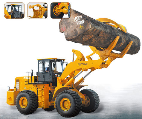 10T het hout grijpt Lader van het Tractor de Hydraulische Logboek met Aanhangwagenlandbouwbedrijf vast