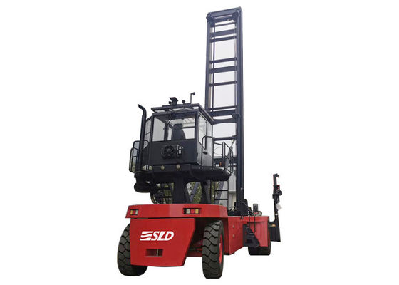Rode lege container handelaar met Kessler D102PL341 aandrijfas en CUMMINS motor