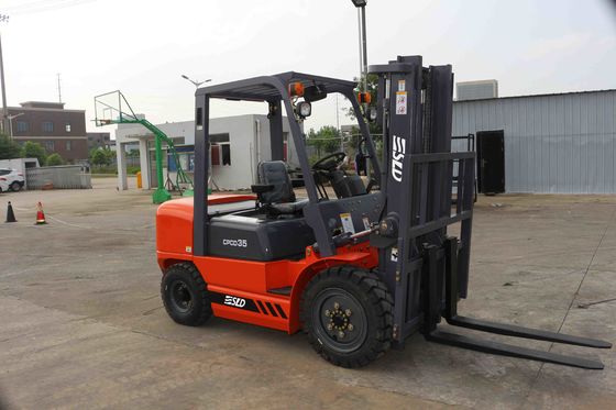 3.5 wijd bekijkt Vrije de Liftmast 3m van Ton Diesel Forklift Two Stage