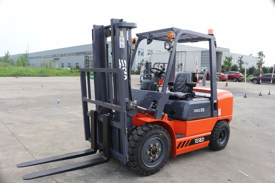 3.5 wijd bekijkt Vrije de Liftmast 3m van Ton Diesel Forklift Two Stage