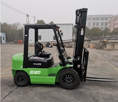 2 stadiummast 2,5 Ton Diesel Forklift Truck Lifting-Hoogte 4000mm met Zijverschuiving